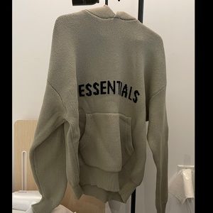 Essentials Pistachio Green Knit Hoodle